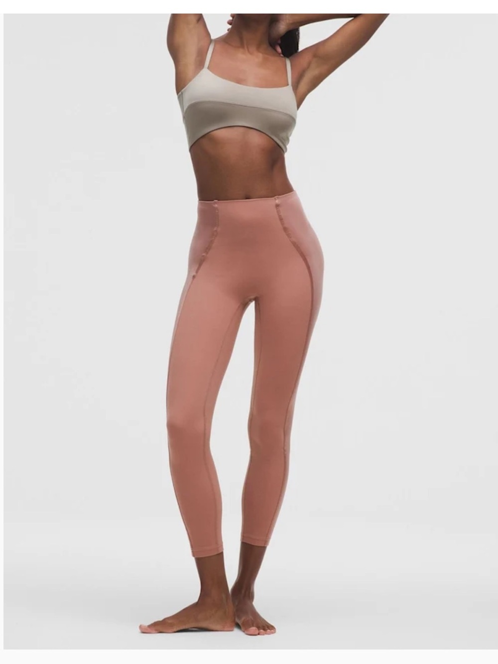 NWT Lululemon Align 25” No-Line Legging, Satin - Red Clay